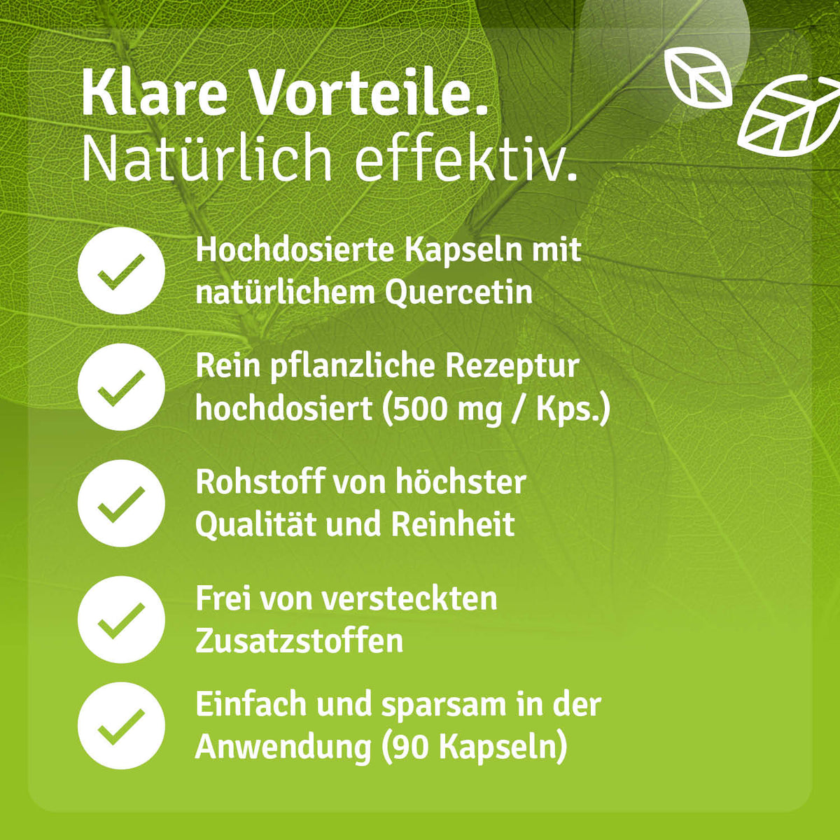 Quercetin Kapseln 500 mg Vorteile