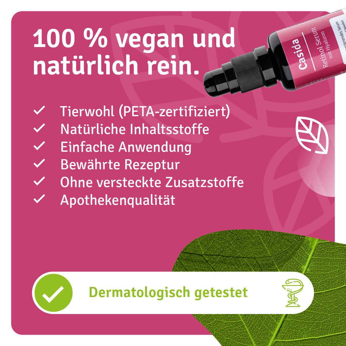 Retinol Serum natürliche Inhaltsstoffe
