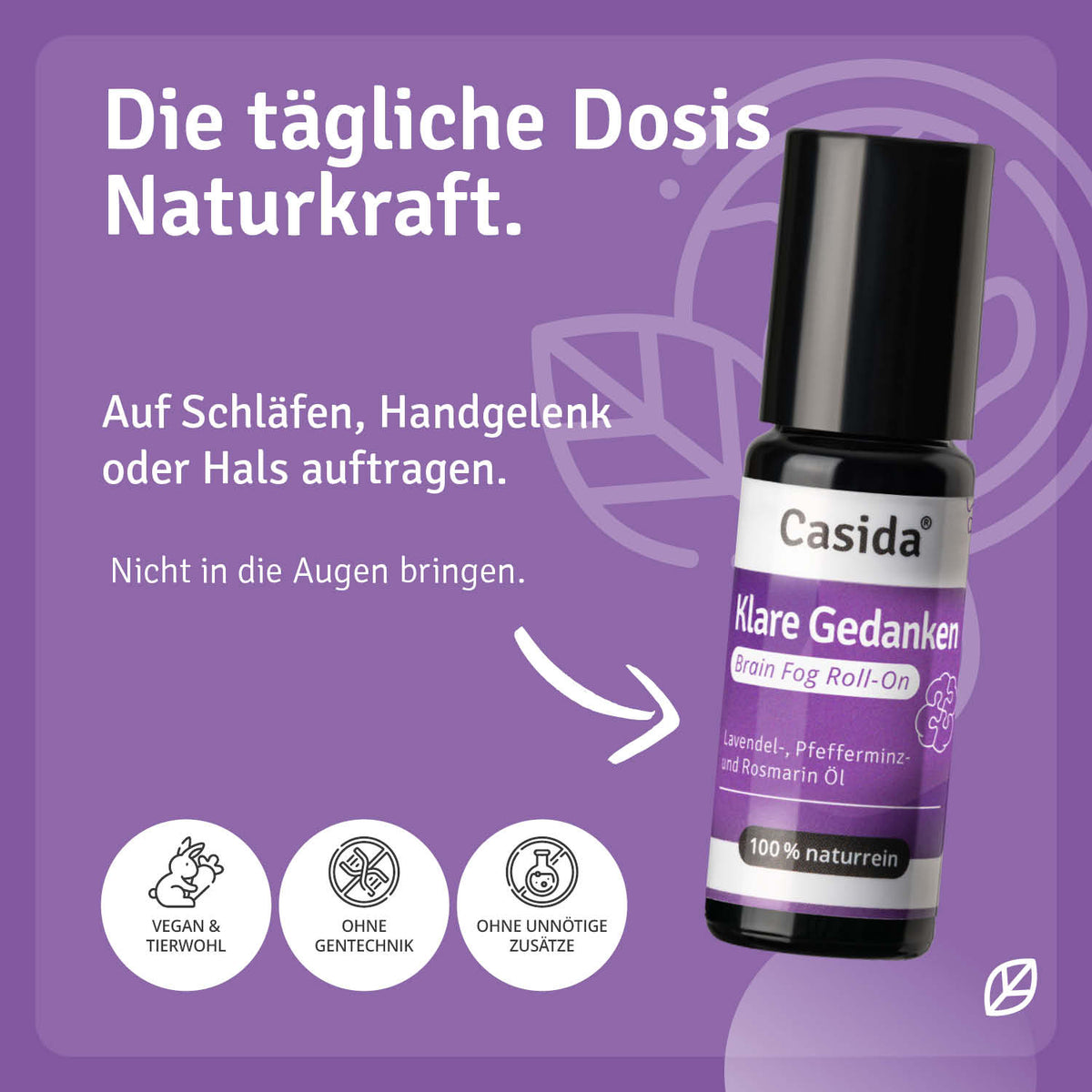 Brain Fog Roll-On Klare Gedanken Anwendung