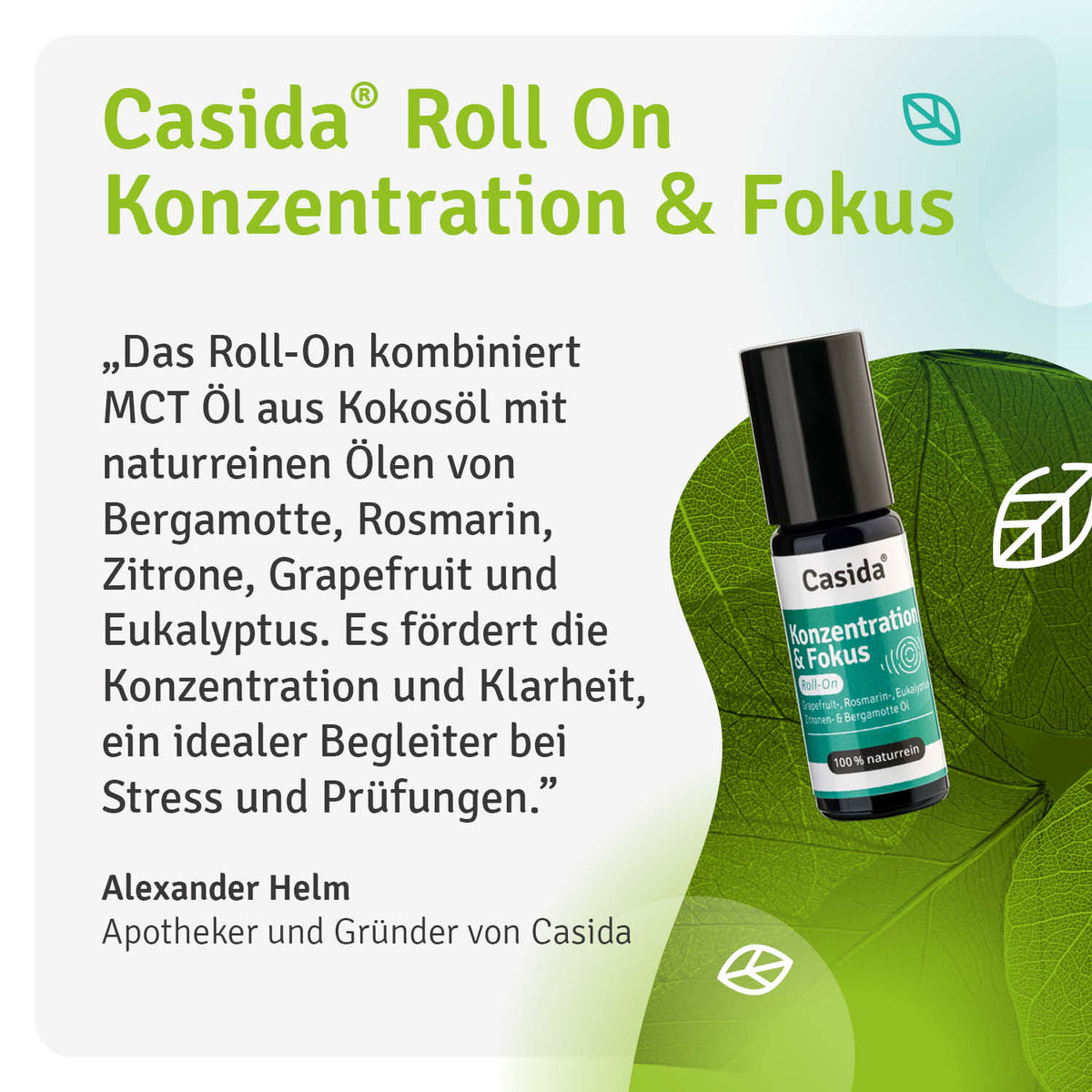 Konzentration & Fokus Roll-On Casida