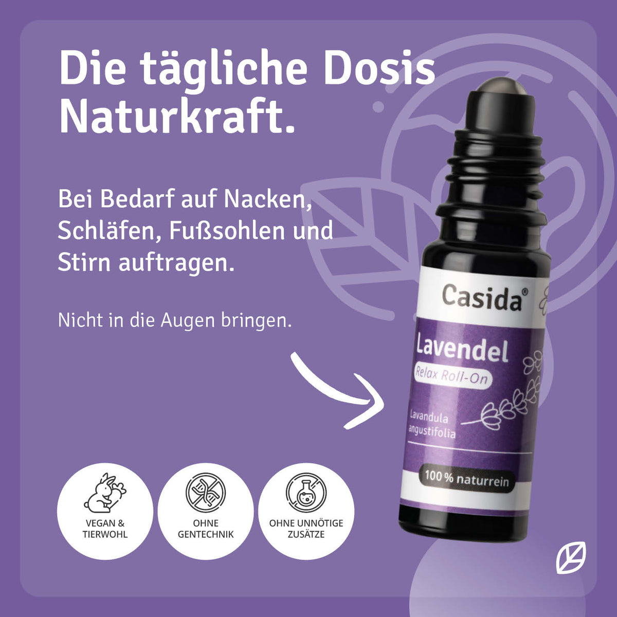 Lavendel Relax Roll-On Anwendung