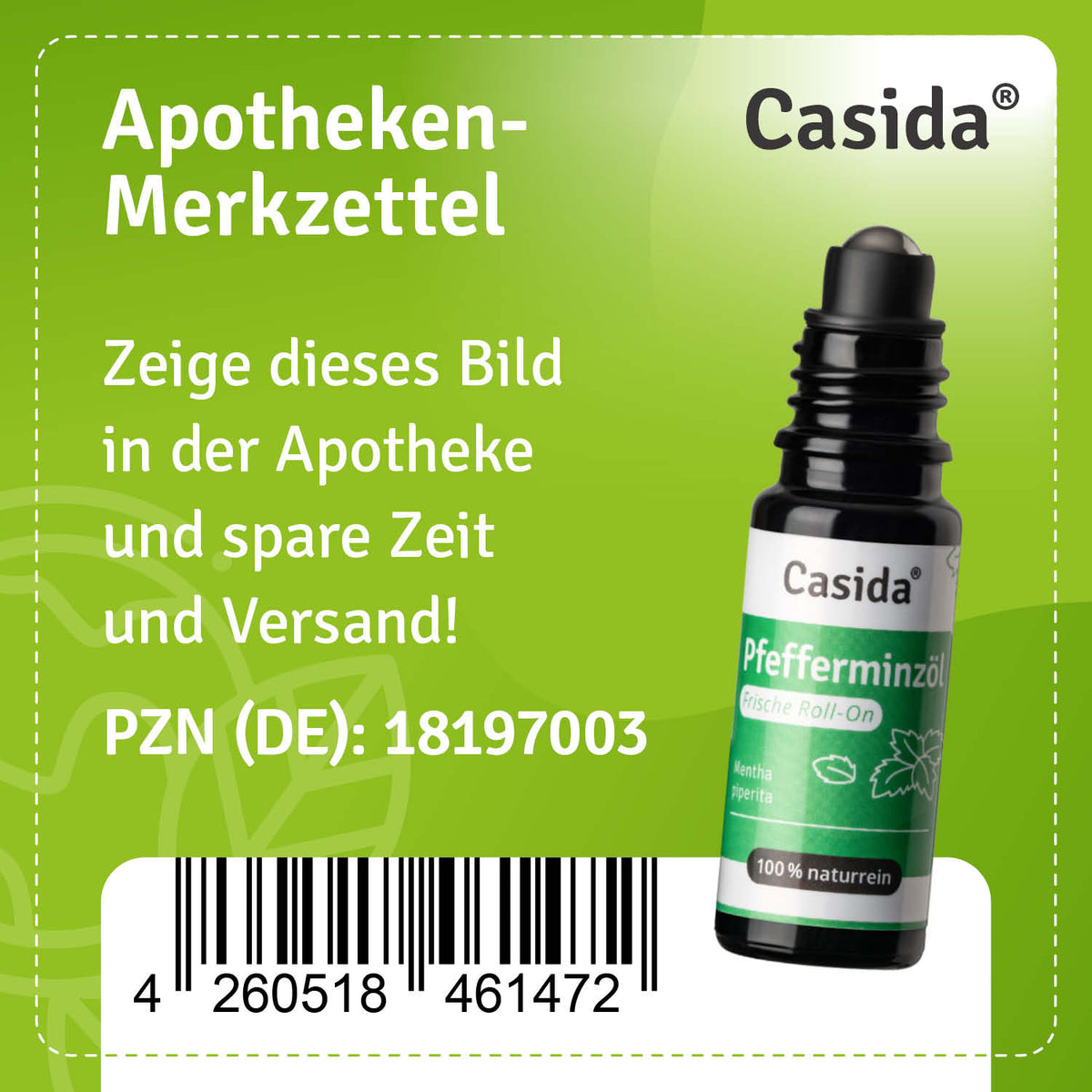 Pfefferminzöl Roll-On Apotheke