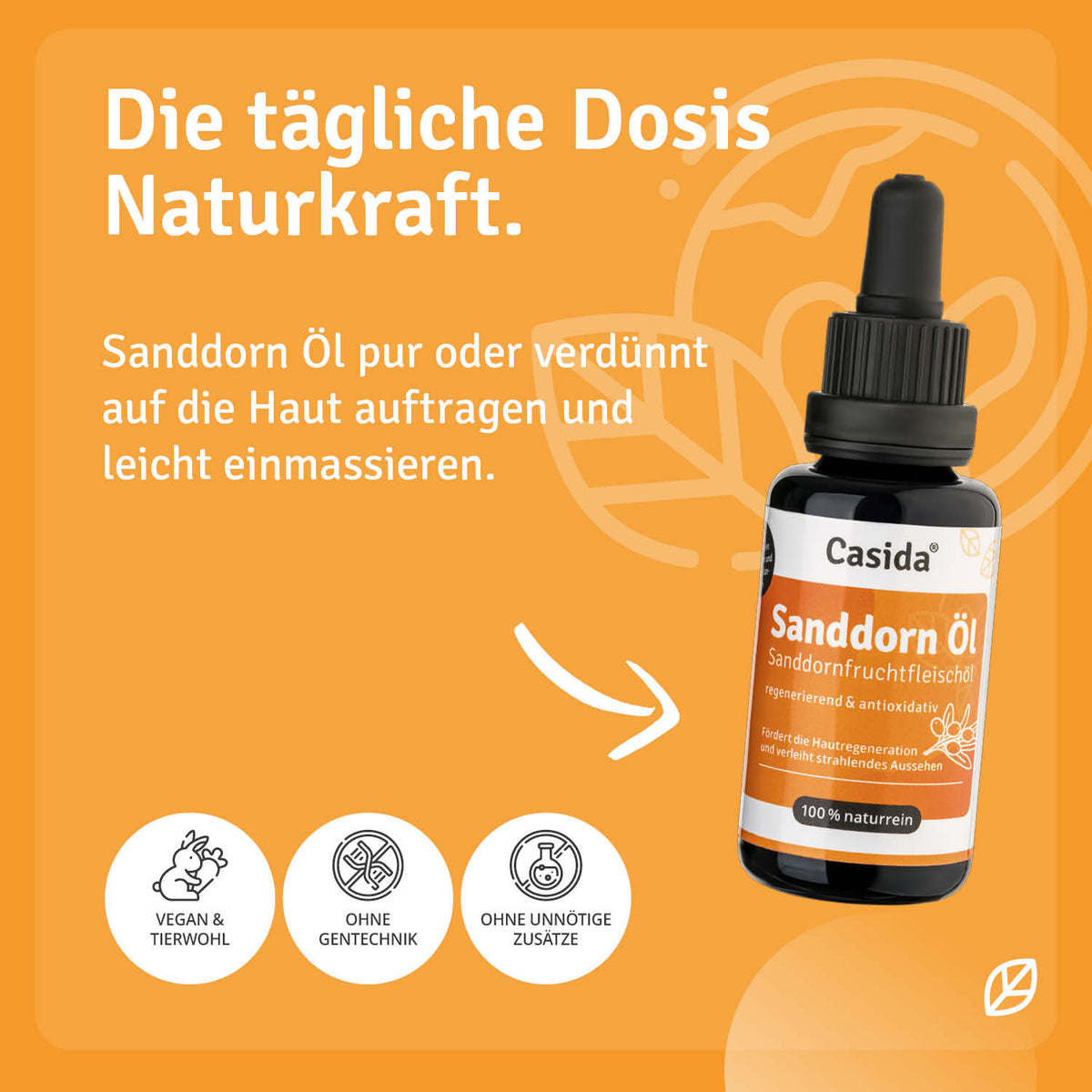 Sanddornöl Anwendung