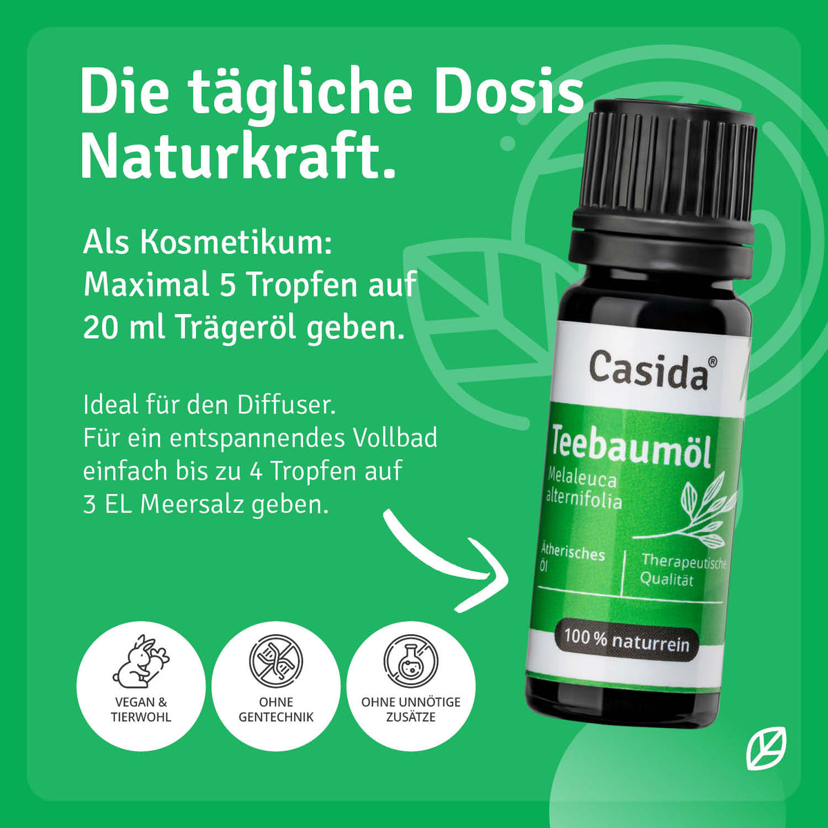 Teebaumöl Anwendung