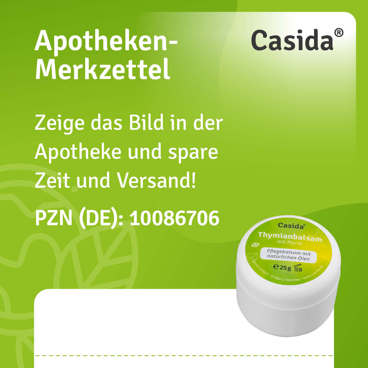 Thymianbalsam mit Myrte für Erwachsene Apotheke
