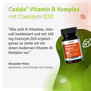 Alexander Helm stellt Casida Vitamin B Komplex mit Coenzym Q10 vor