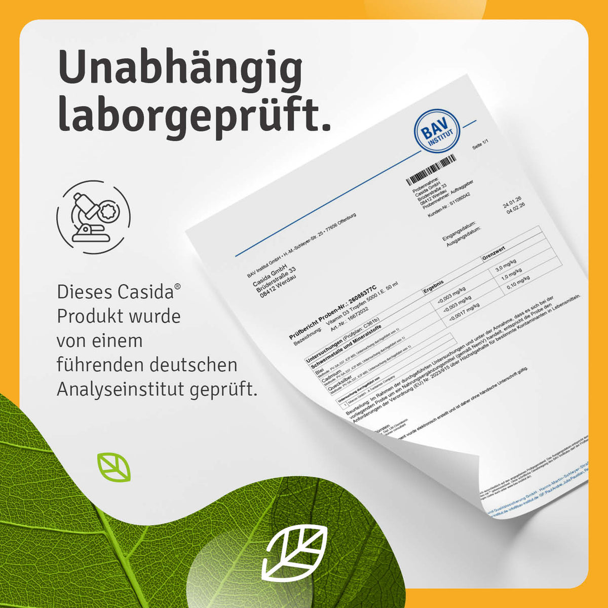 Vitamin D3 Tropfen 5000 I.E. laborgeprüft