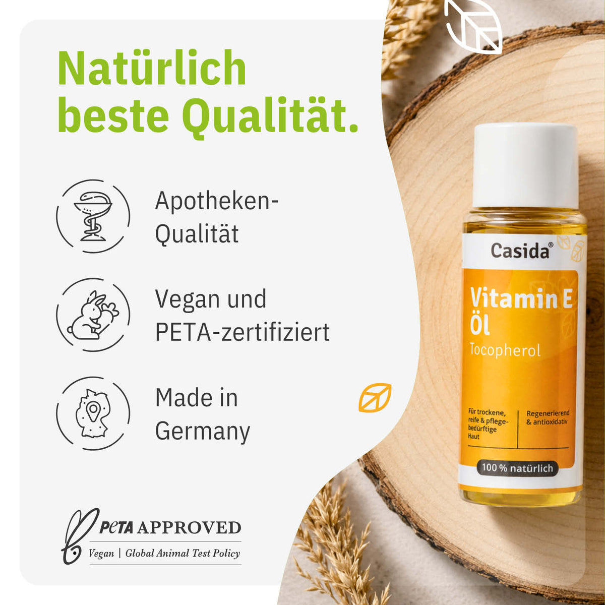 Vitamin E Öl Tocopherol tierversuchsfrei