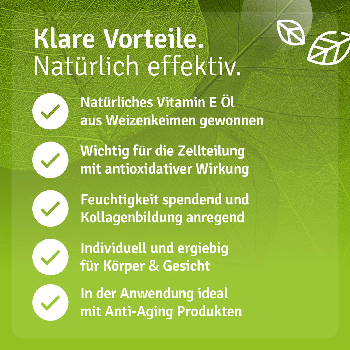 Vitamin E Öl Tocopherol Vorteile