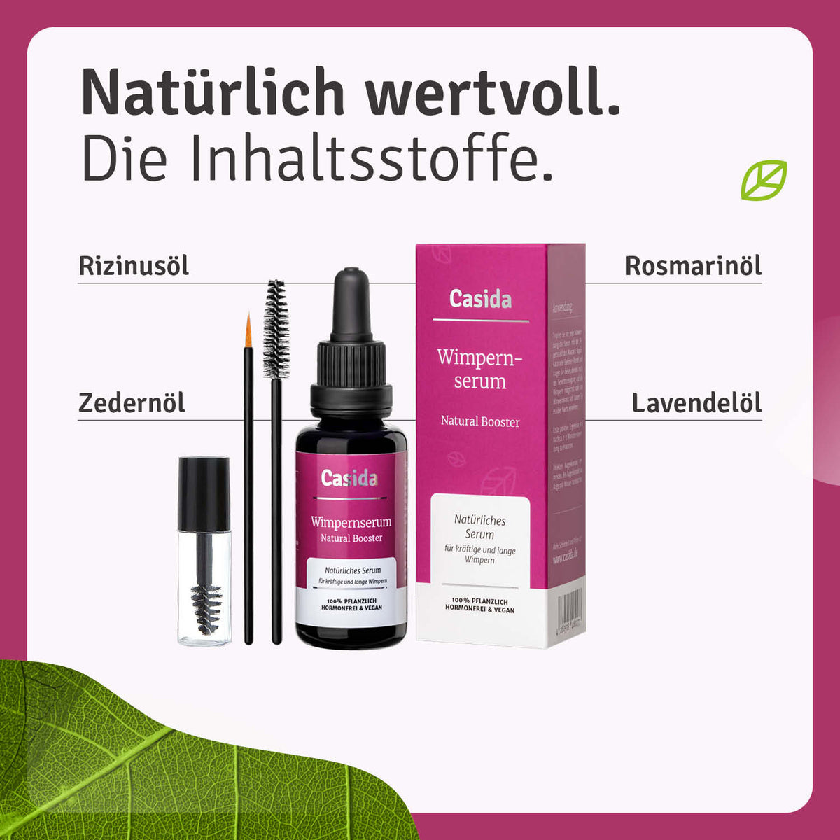 Wimpernserum Natural Booster Inhalt