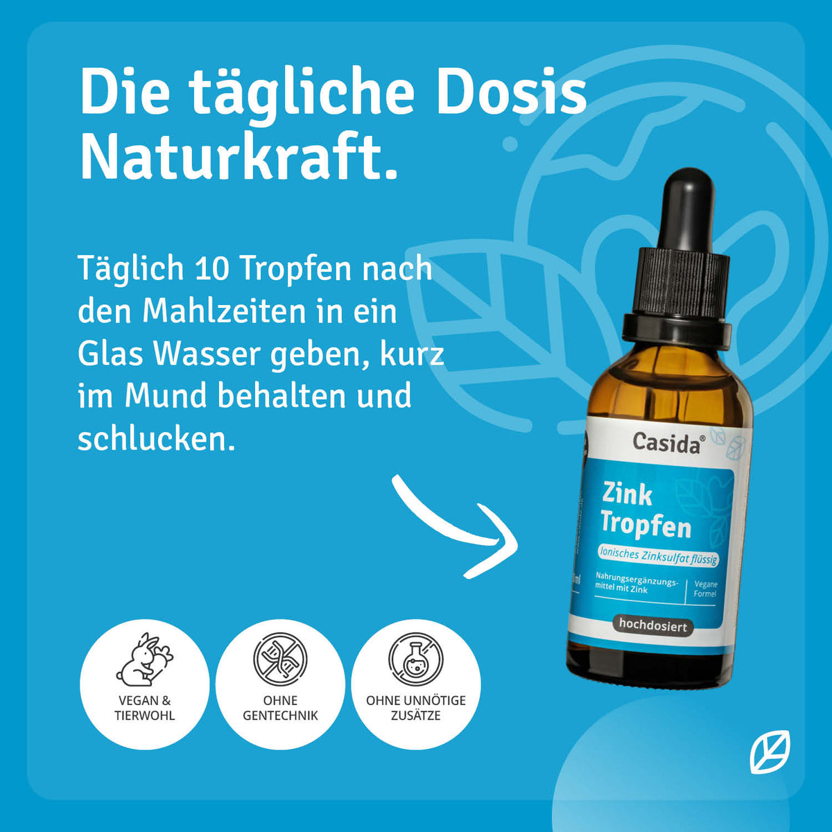 Zink Tropfen - Ionisches Zinksulfat Anwendung