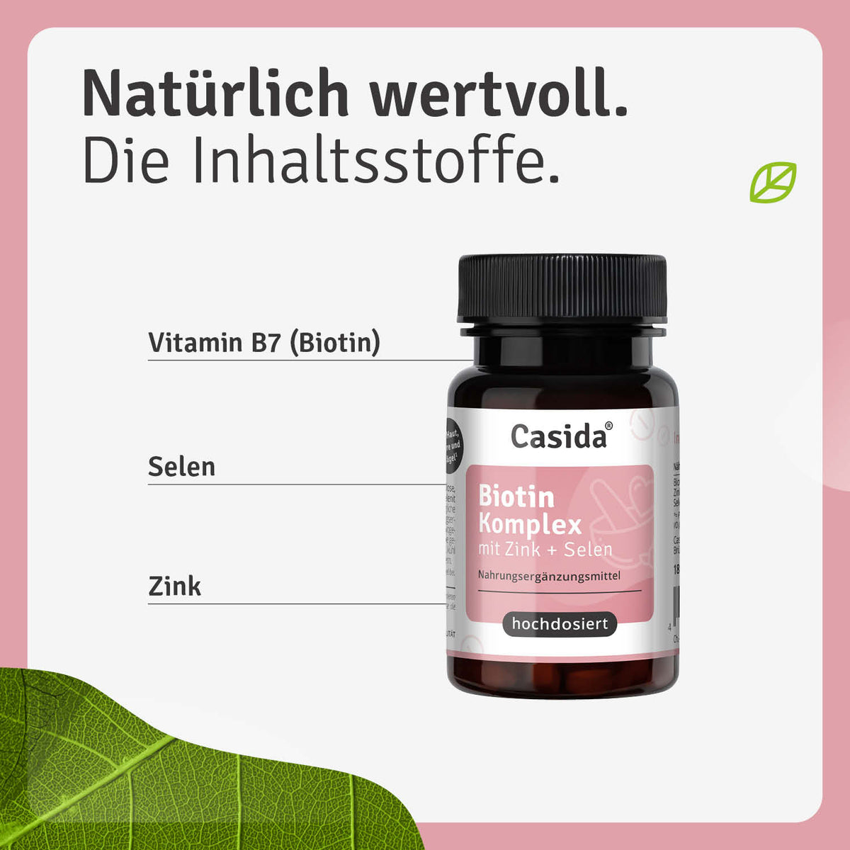 Biotinkomplex Zink und Selen hochdosiert Inhalt
