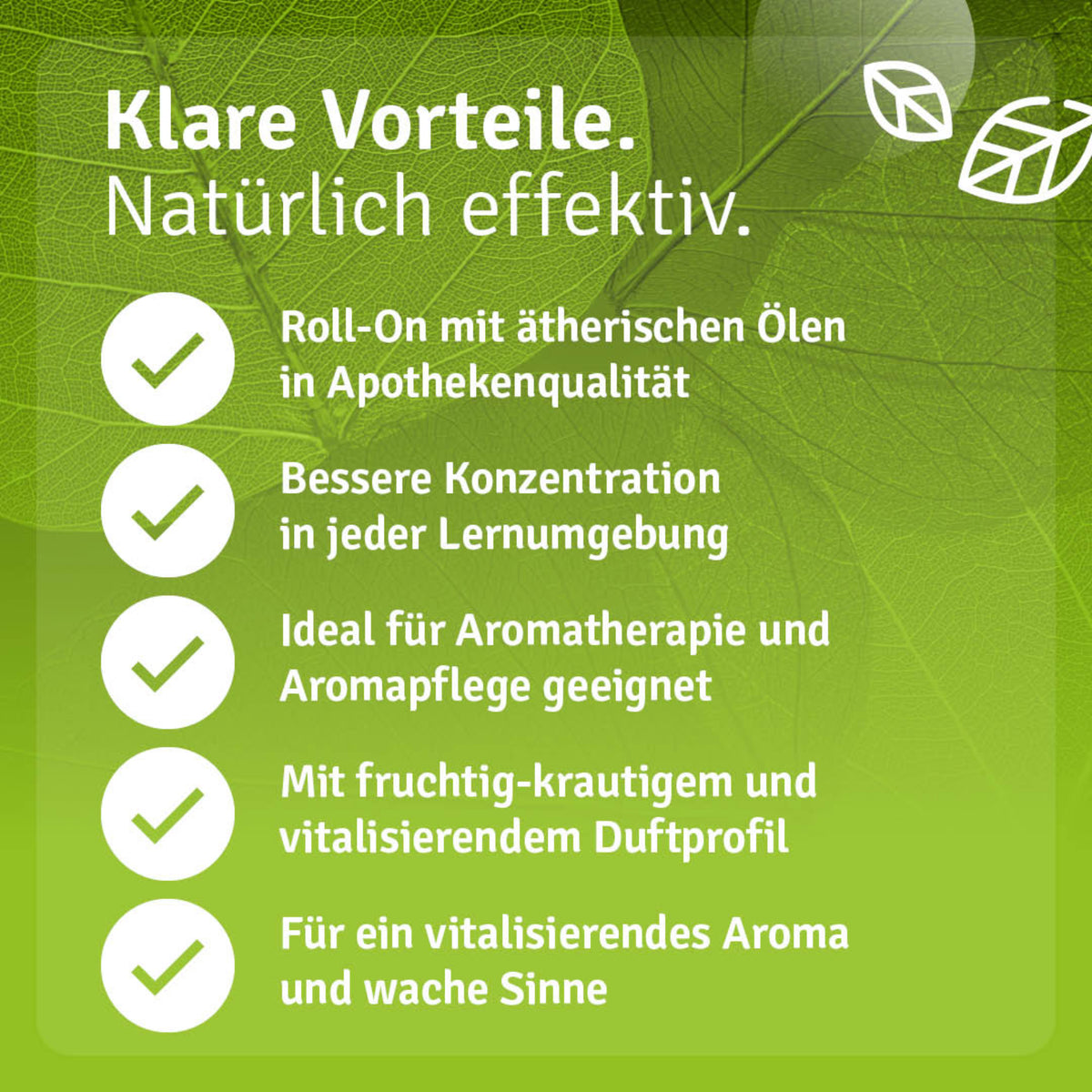 Konzentration & Fokus Roll-On Vorteile
