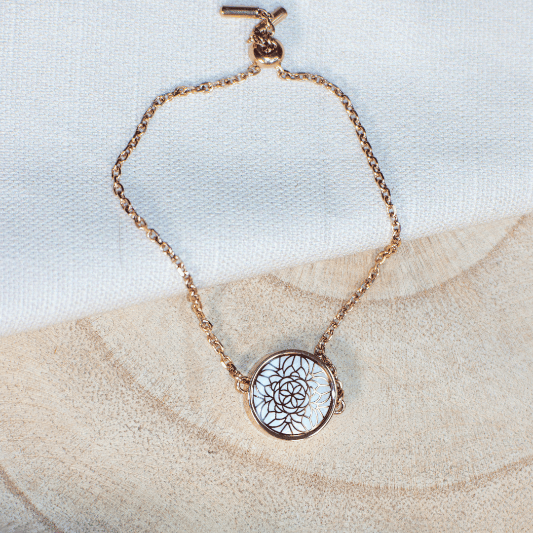 Casida Perlmutt-Armband Aromaschmuck