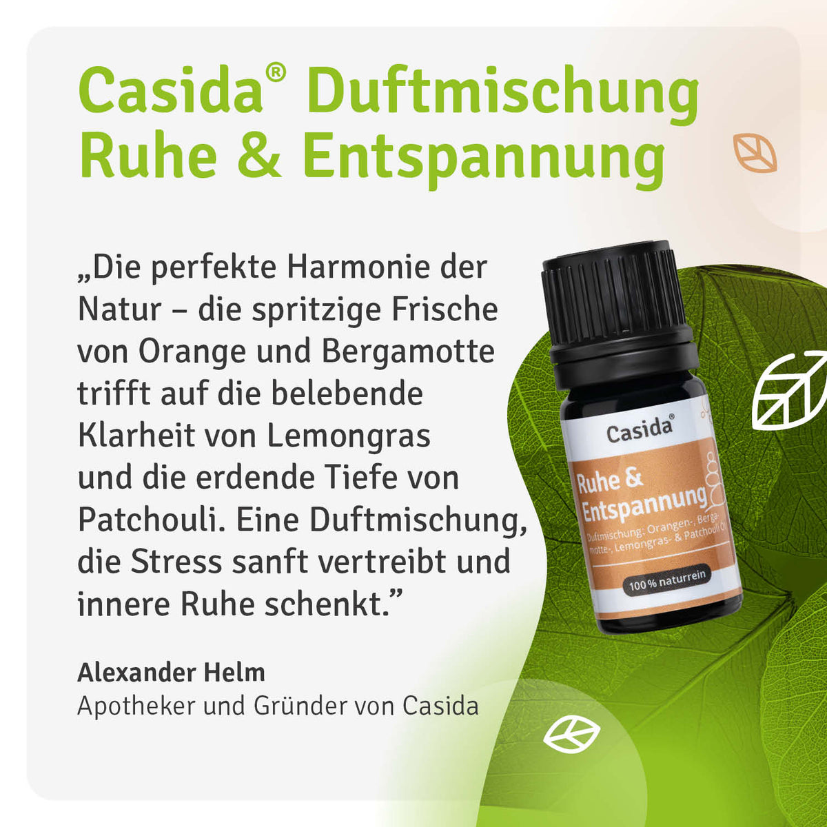 Duftmischung Ruhe & Entspannung Anti-Stress Casida