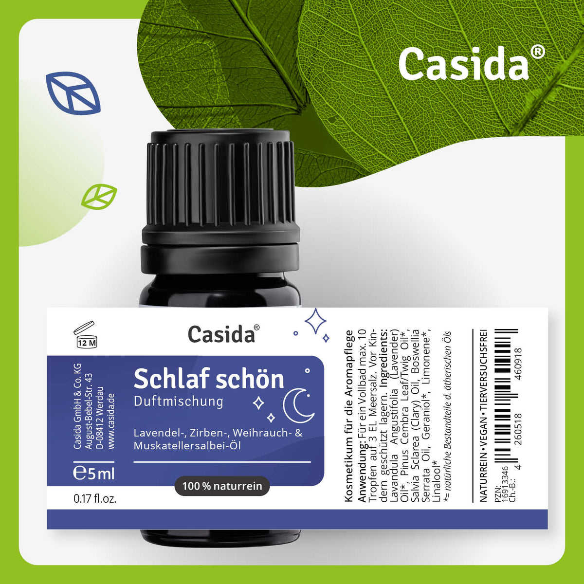 Duftmischung Schlaf schön Etikett