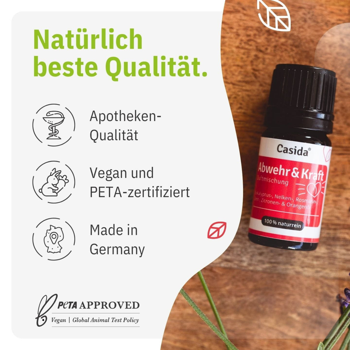 Duftmischung Abwehr & Kraft tierversuchsfrei