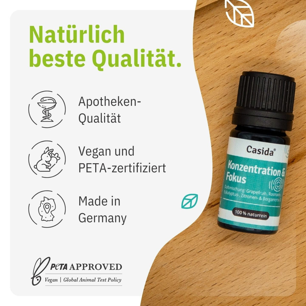 Duftmischung Konzentration & Fokus tierversuchsfrei
