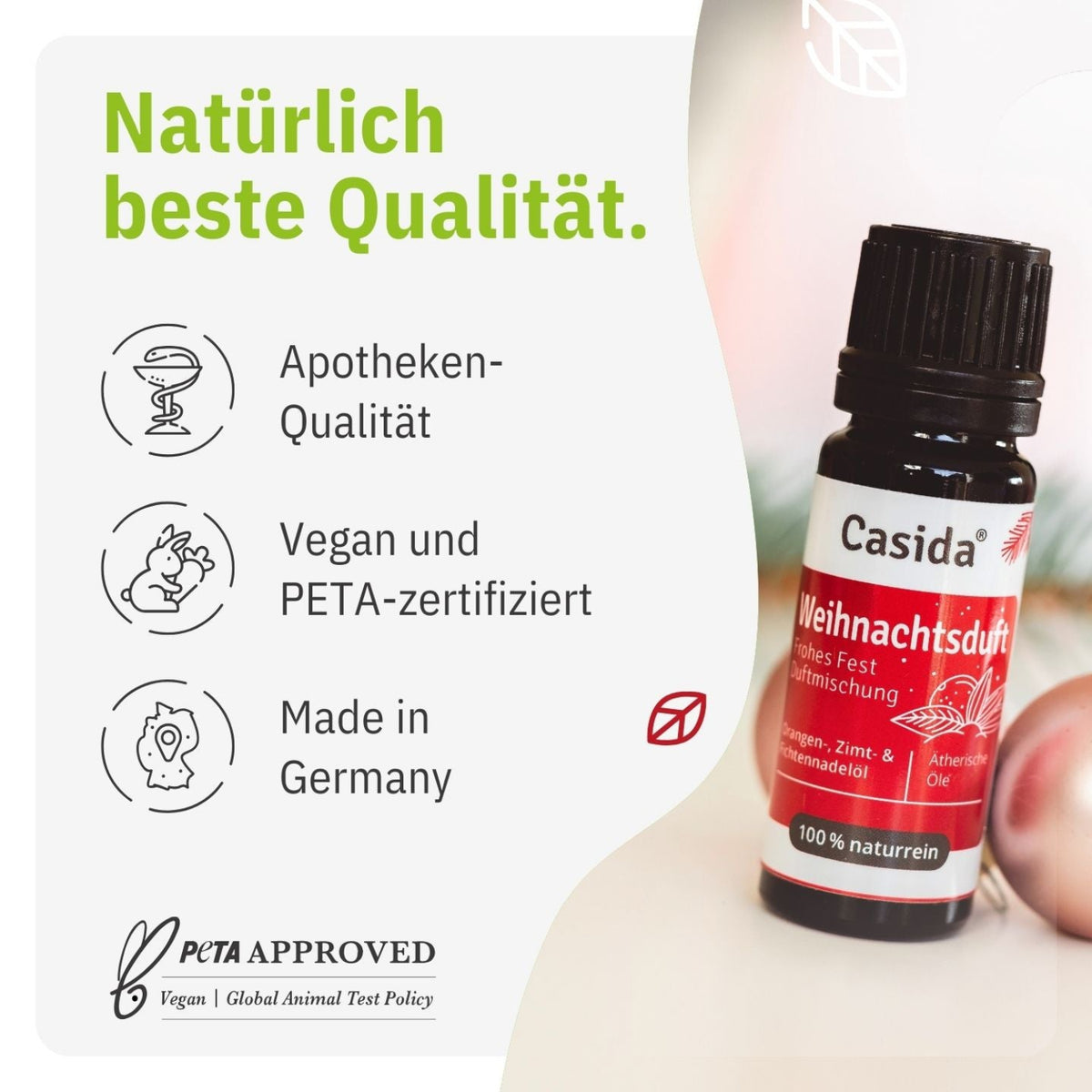 Weihnachtsduft Öl Frohes Fest tierversuchsfrei 