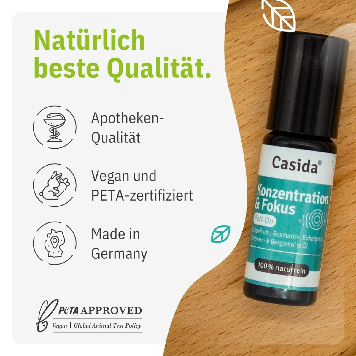 Konzentration & Fokus Roll-On tierversuchsfrei