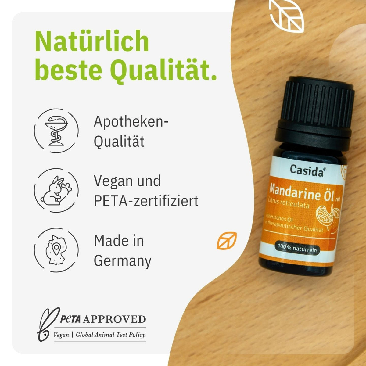 Mandarine Öl rot tierversuchsfrei