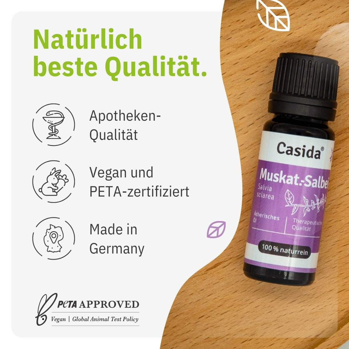 Muskatellersalbeiöl - Clary Sage tierversuchsfrei