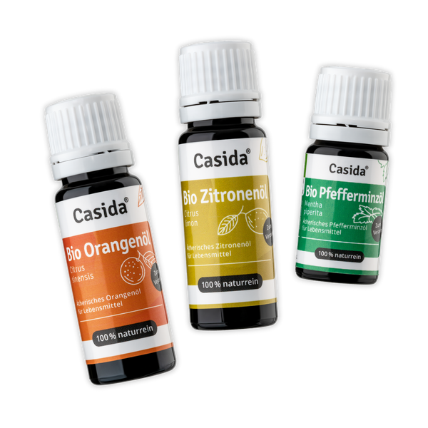 Bio Aromaöle 3er Set zum Verzehr
