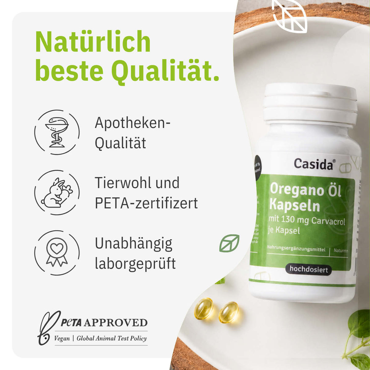 Oregano Öl Kapseln tierversuchsfrei