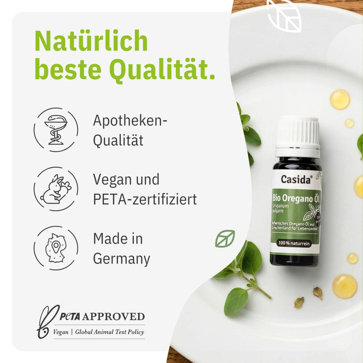 Oregano Öl Bio tierversuchsfrei