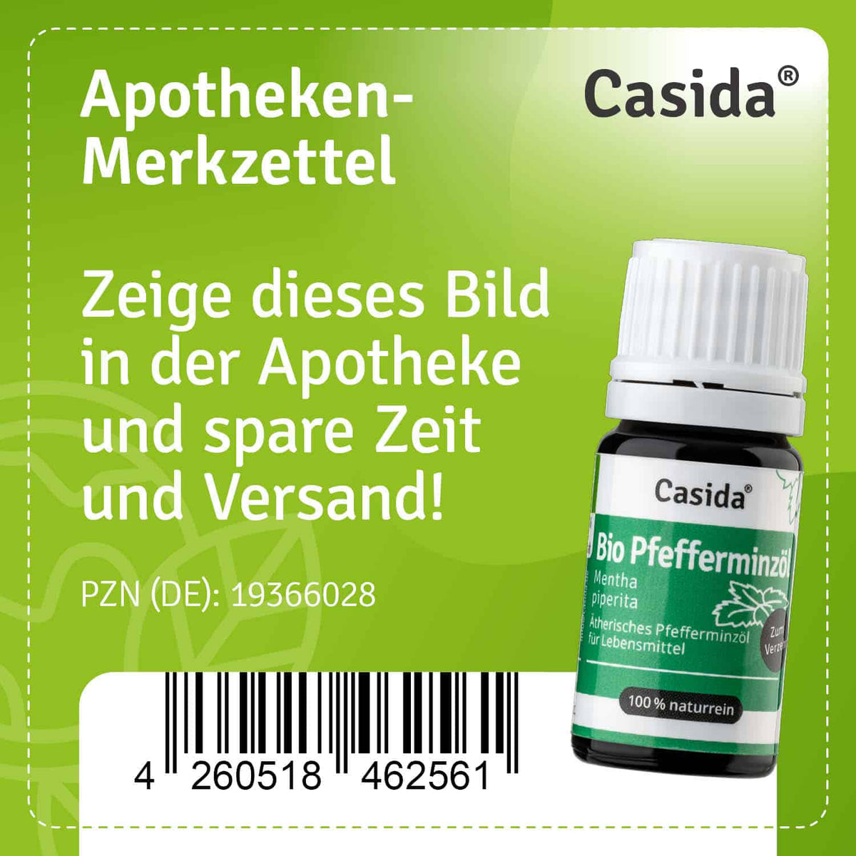 Pfefferminzöl BIO zum Verzehr innerlich Apotheke