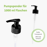 Casida Pumpspender Mandelöl Johanniskrautöl Rotöl 1000 ml 1 Liter Flasche 