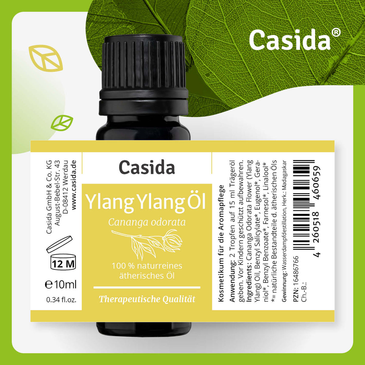 Ylang-Ylang Öl Etikett