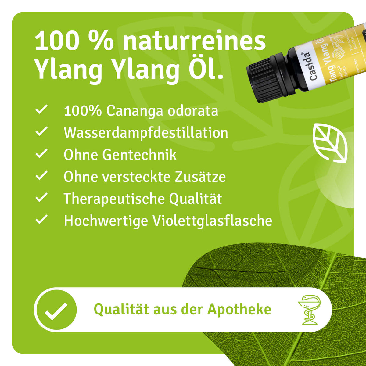 Ylang-Ylang Öl natürliche Inhaltsstoffe