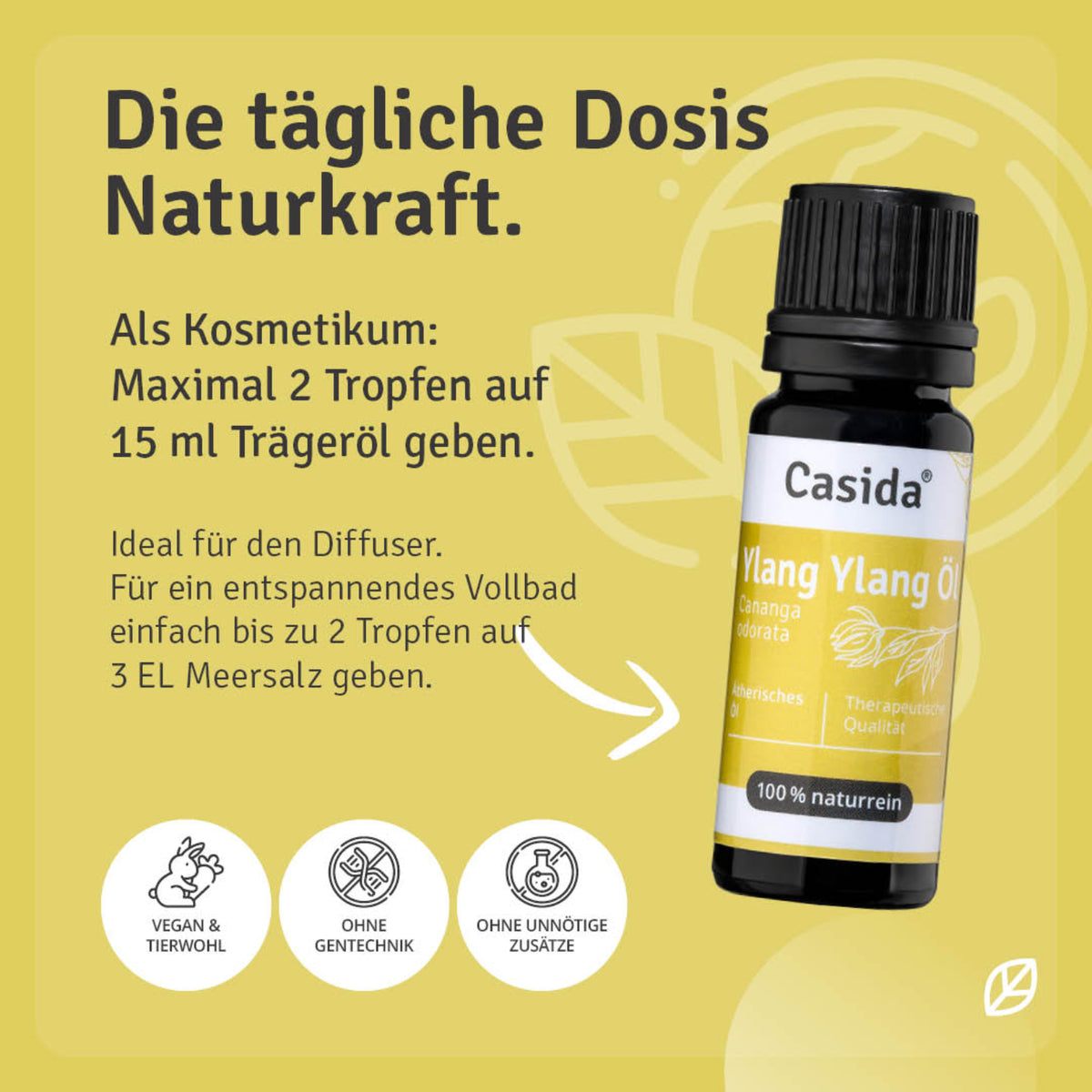 Ylang-Ylang Öl Anwendung