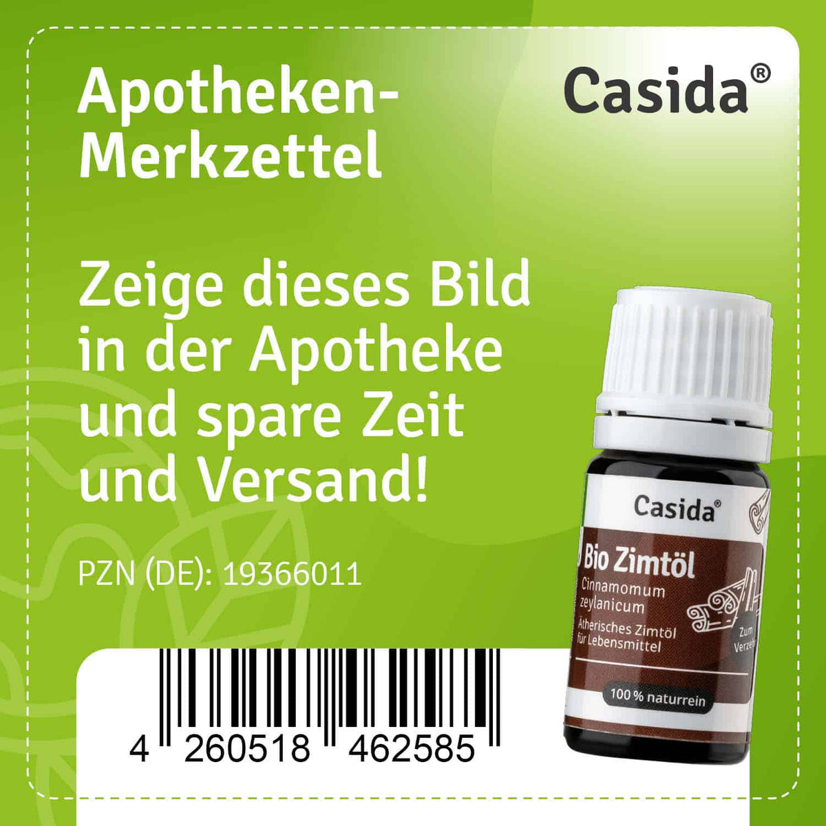 Zimtöl BIO zum Verzehr innerlich Apotheke