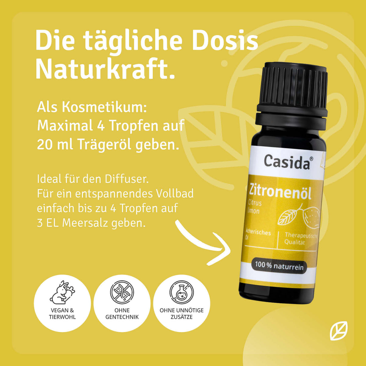 Zitronenöl Anwendung