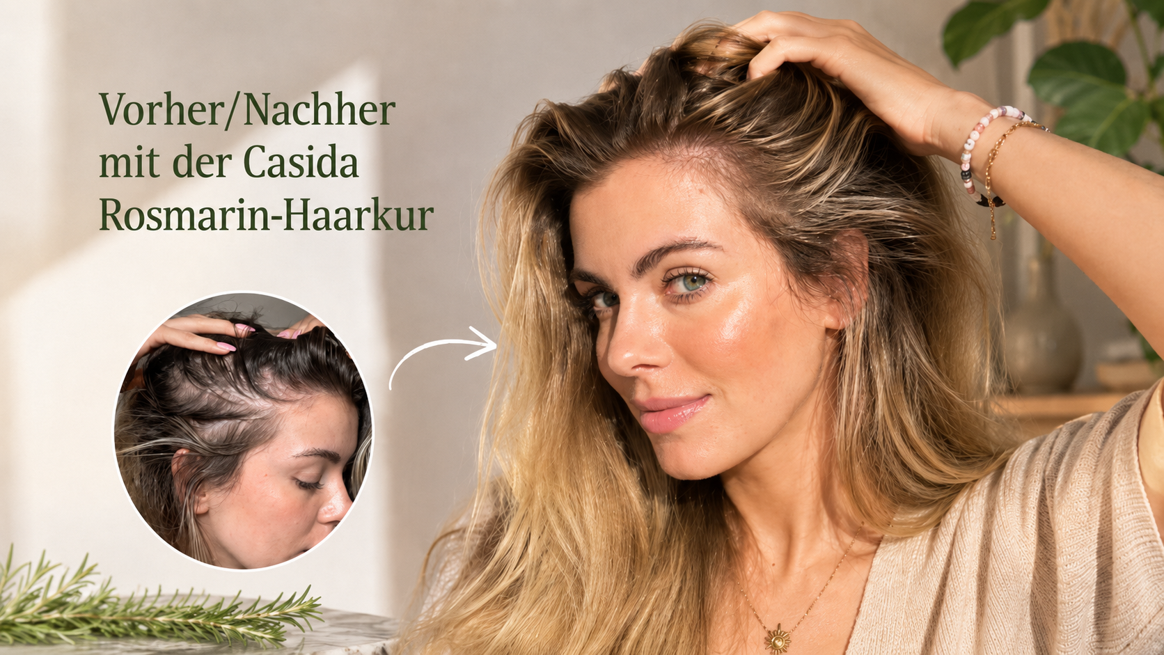100% Natürlich: Dünner werdendes Haar, Haarausfall & brüchige Spitzen dauerhaft stoppen (ganz ohne Chemie)